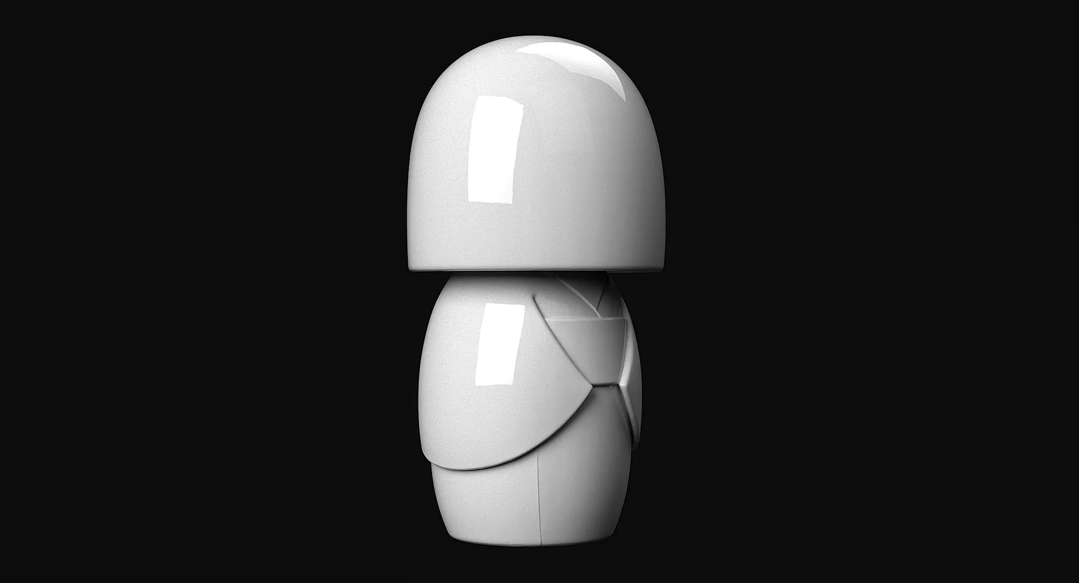 Kokeshi 3D print model_6