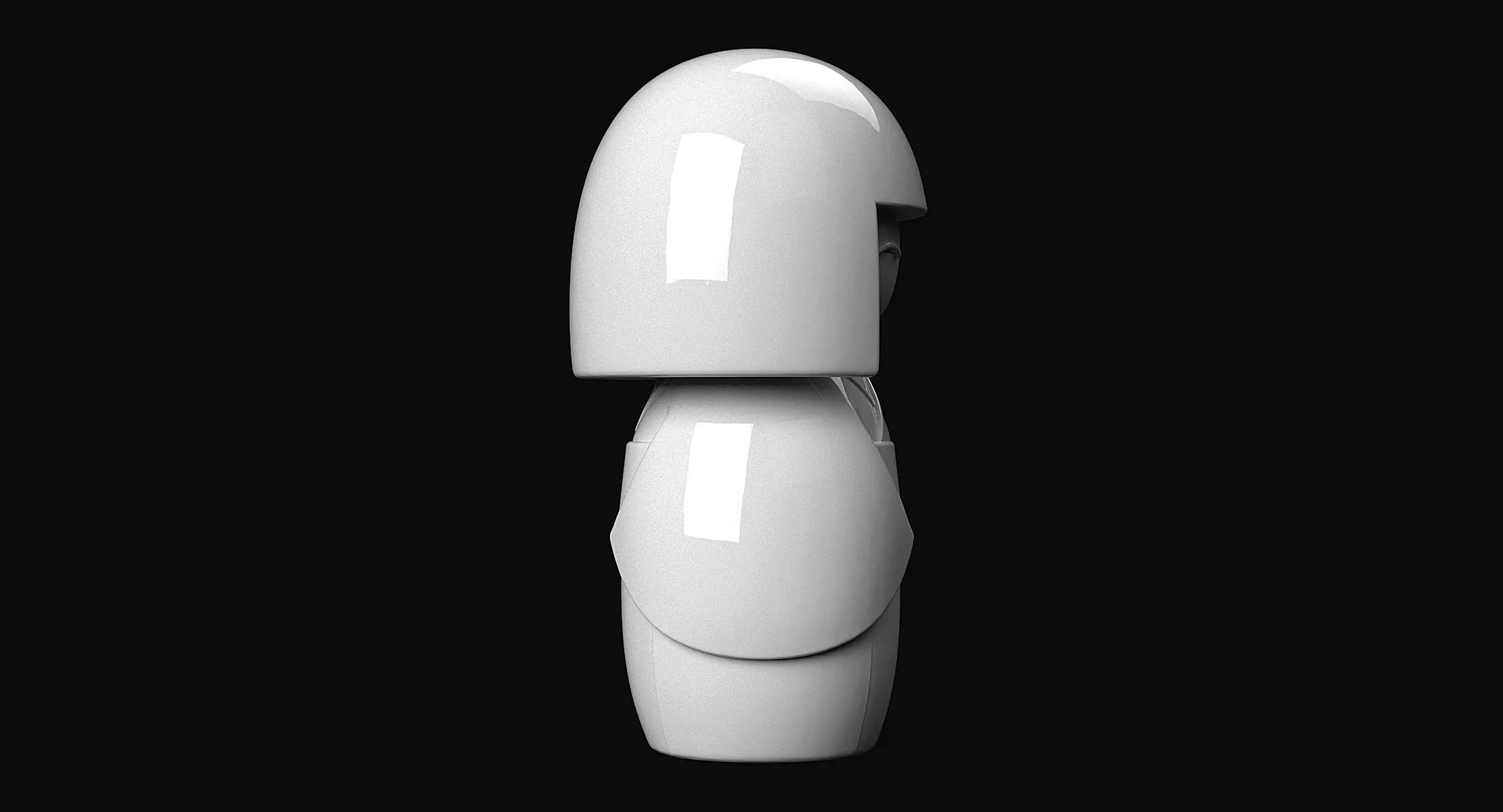 Kokeshi 3D print model_3