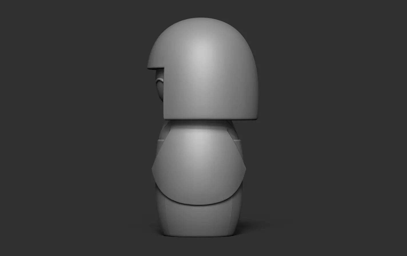 Kokeshi 3D print model_12