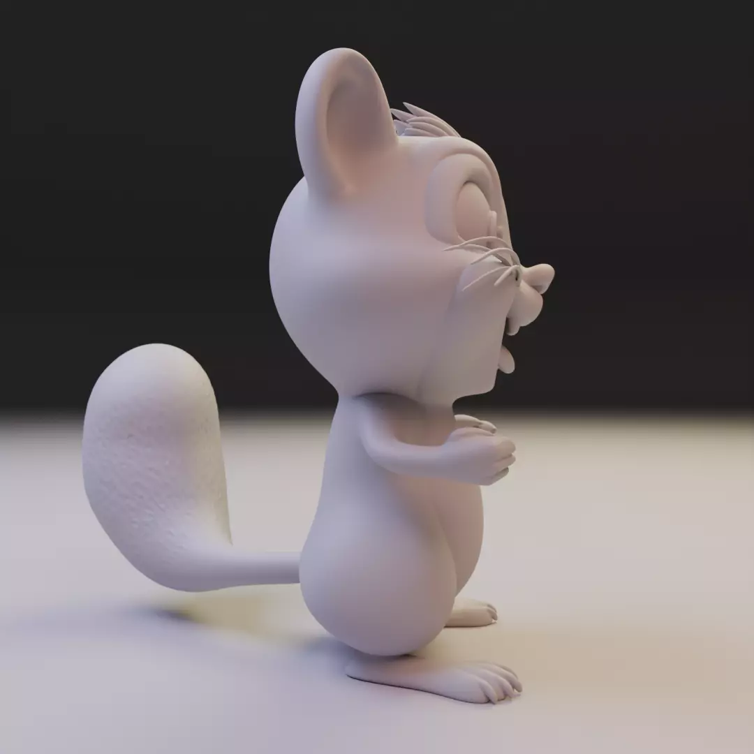 squirrel chibi 3D print model_1