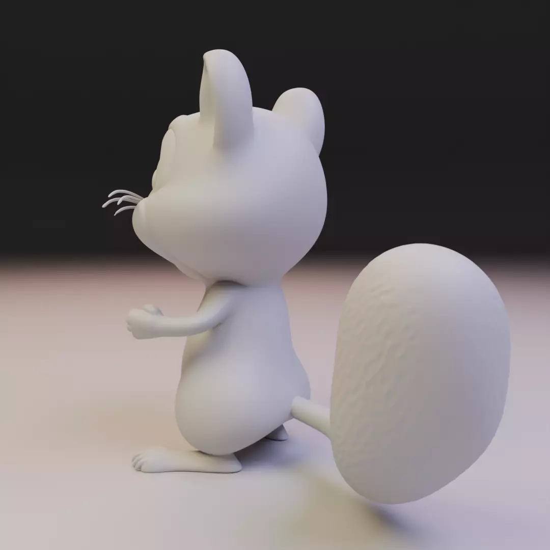 squirrel chibi 3D print model_7