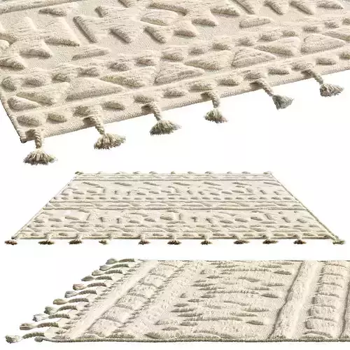 Benuta Anni Ivory Rug 3D model