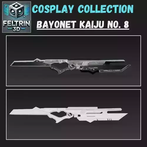 Bayonet Kaiju No 8 - Cosplay 3D print model