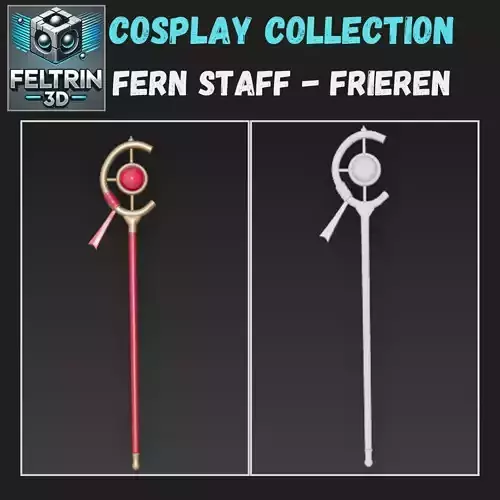 Fern Staff - Frieren Anime - Cosplay Staff 3D print model
