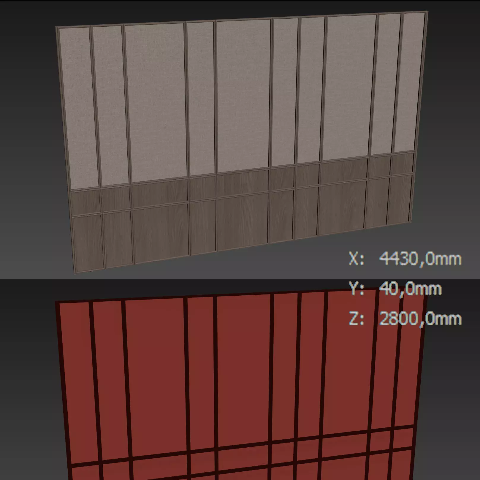 Decorative V68 Wall Panels 3D model_3