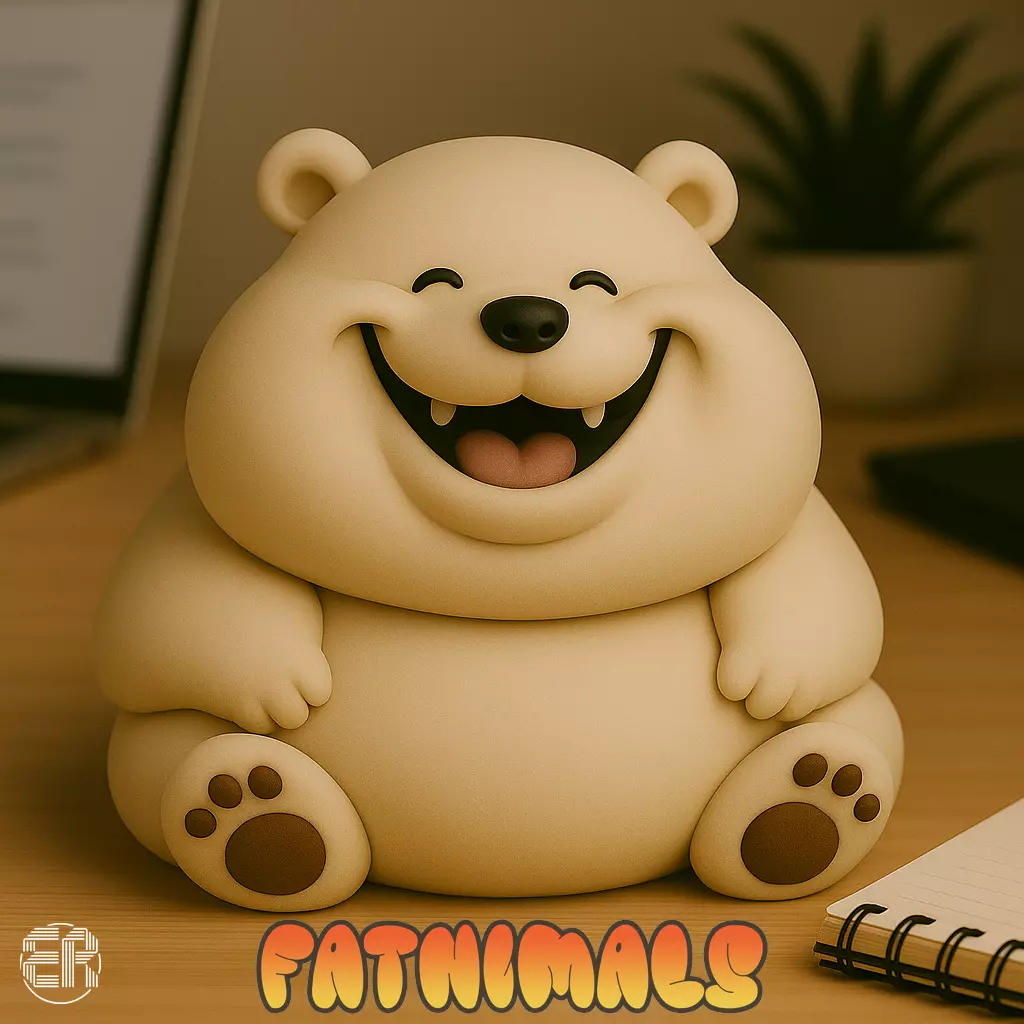 Polar Bear - Fatnimals Collection 3D print model_0