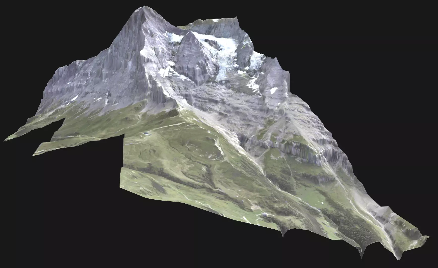 Eiger Mountain Free low-poly 3D model