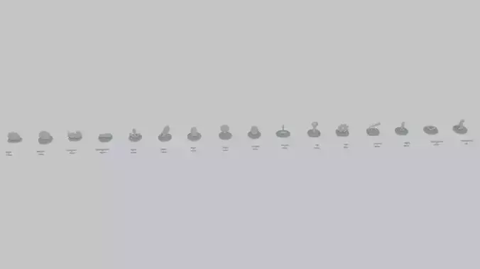 Steampunk Essence Pack Emoji Statues 3D print model