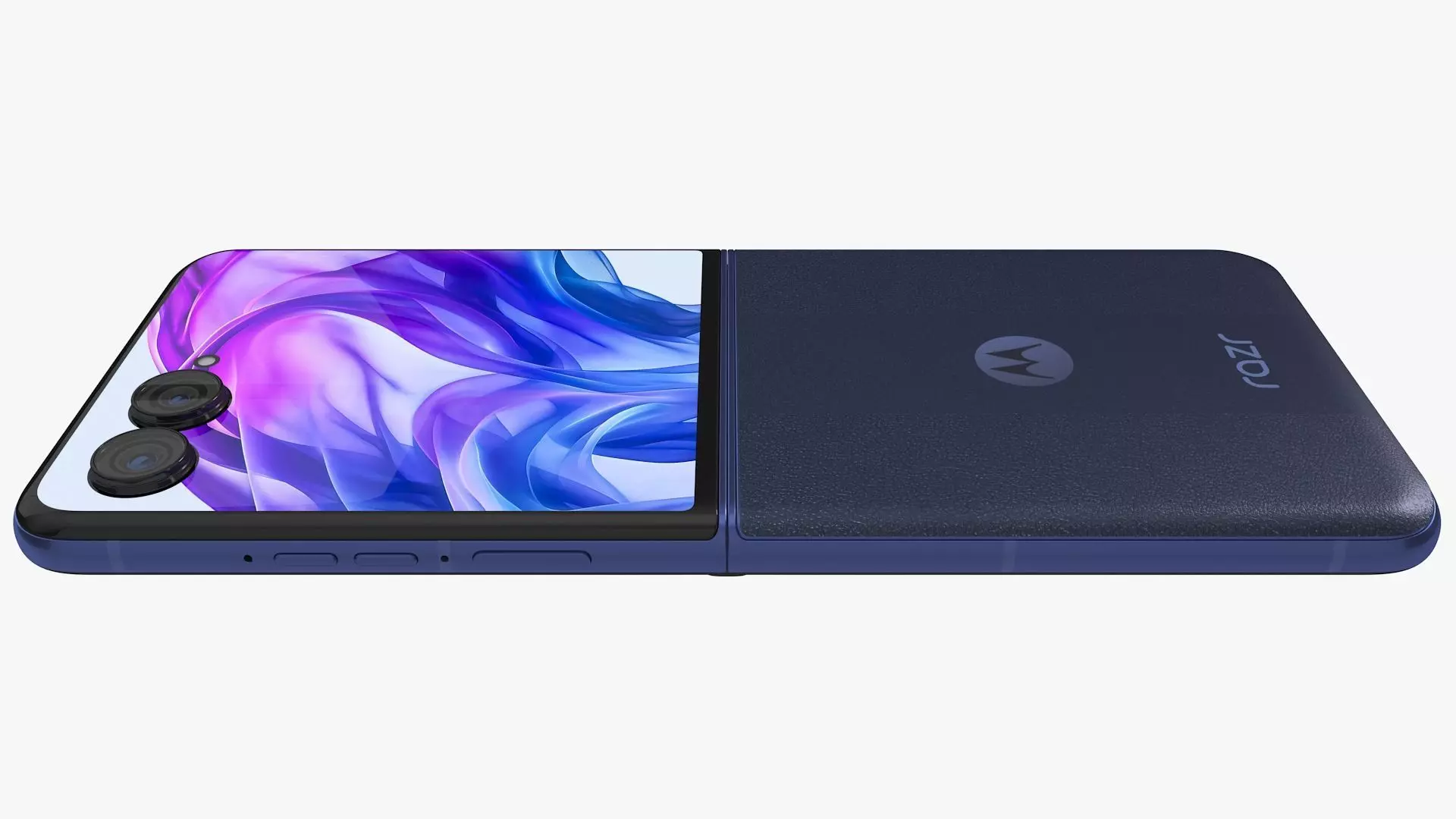 Motorola Razr 50 Ultra Blue Animated 3D model_10