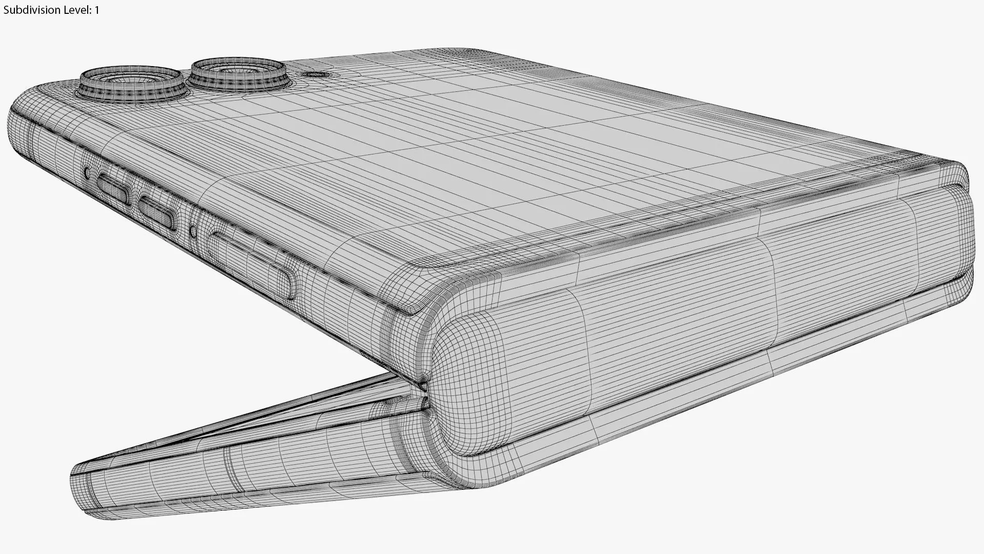 Motorola Razr 50 Ultra Blue Animated 3D model_27