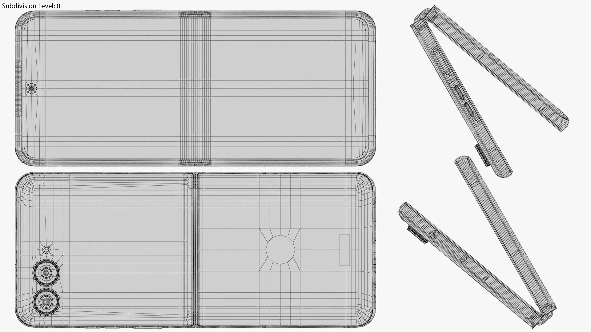 Motorola Razr 50 Ultra Blue Animated 3D model_22