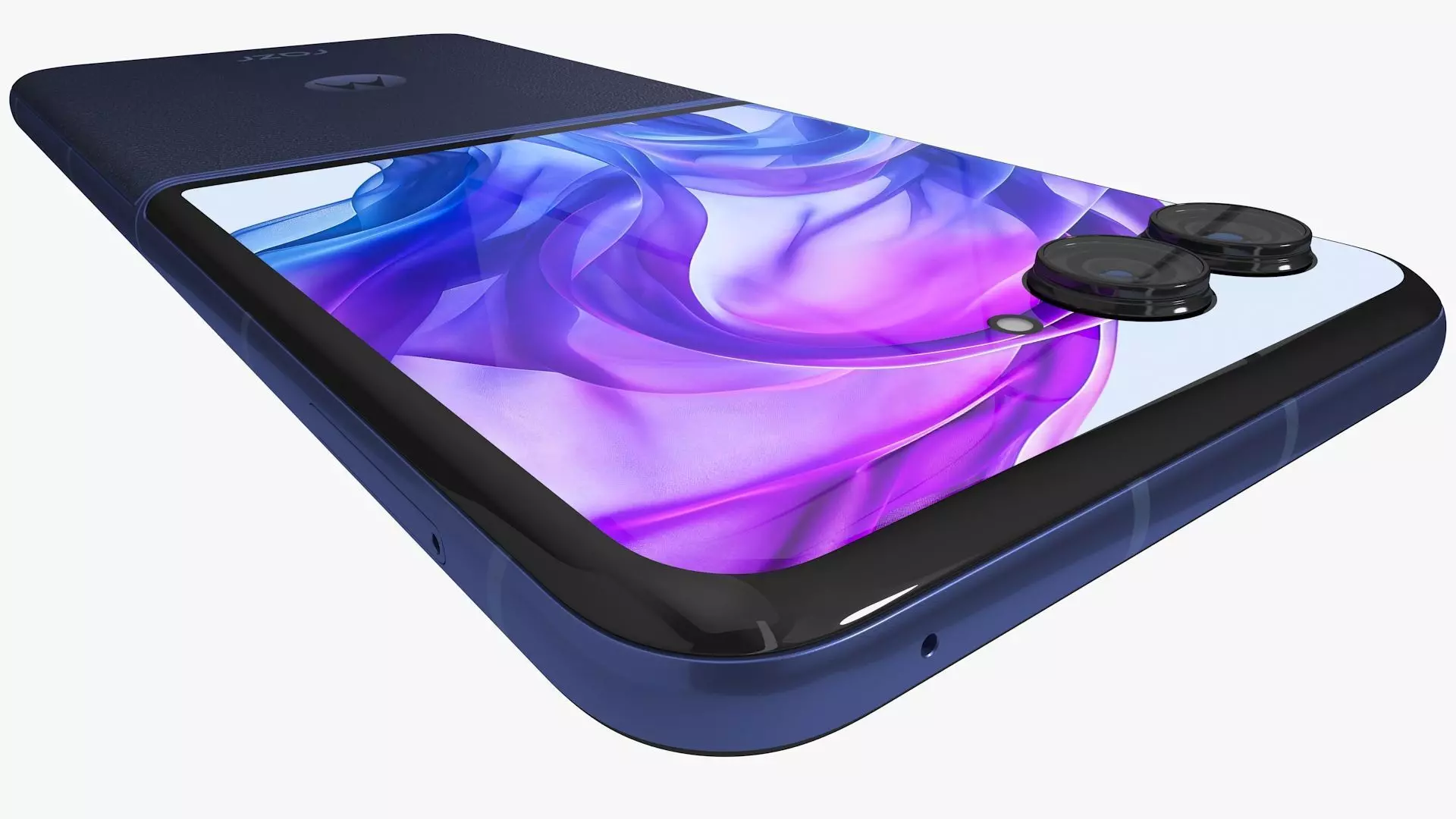 Motorola Razr 50 Ultra Blue Animated 3D model_4