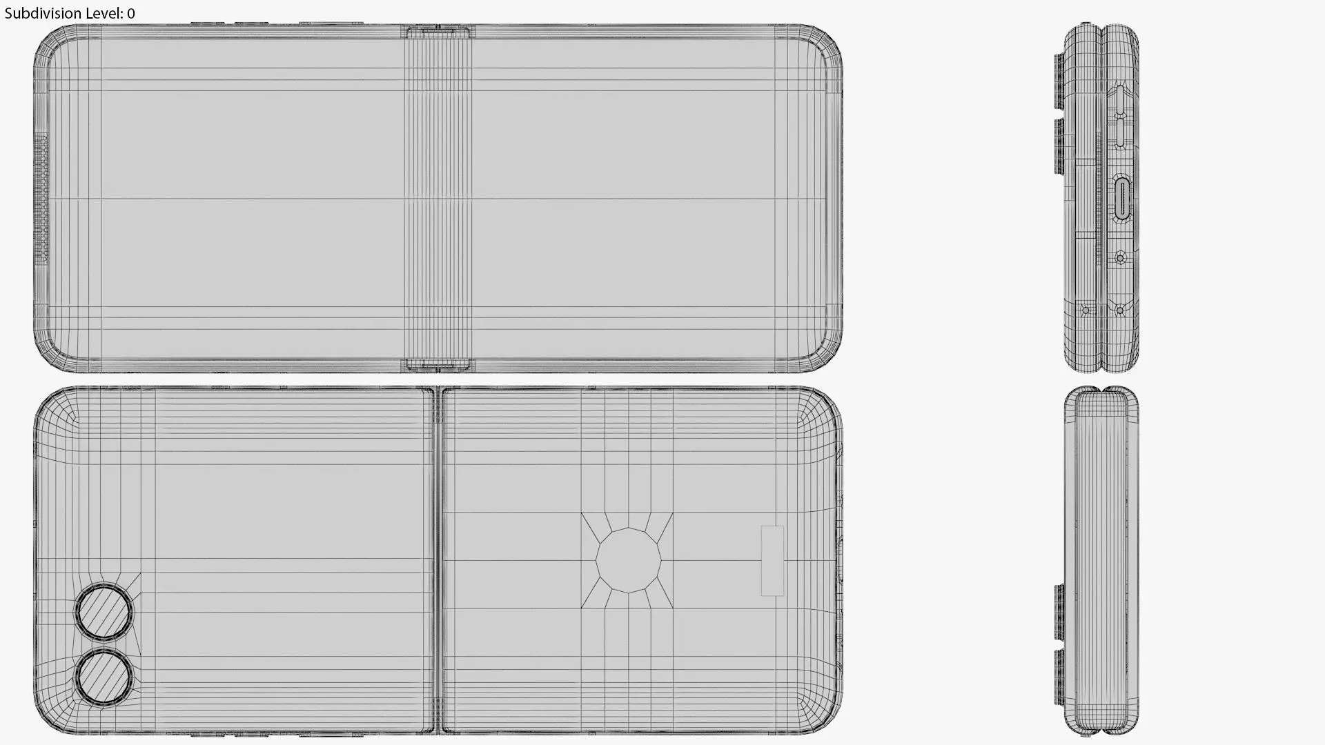 Motorola Razr 50 Ultra Blue Animated 3D model_20