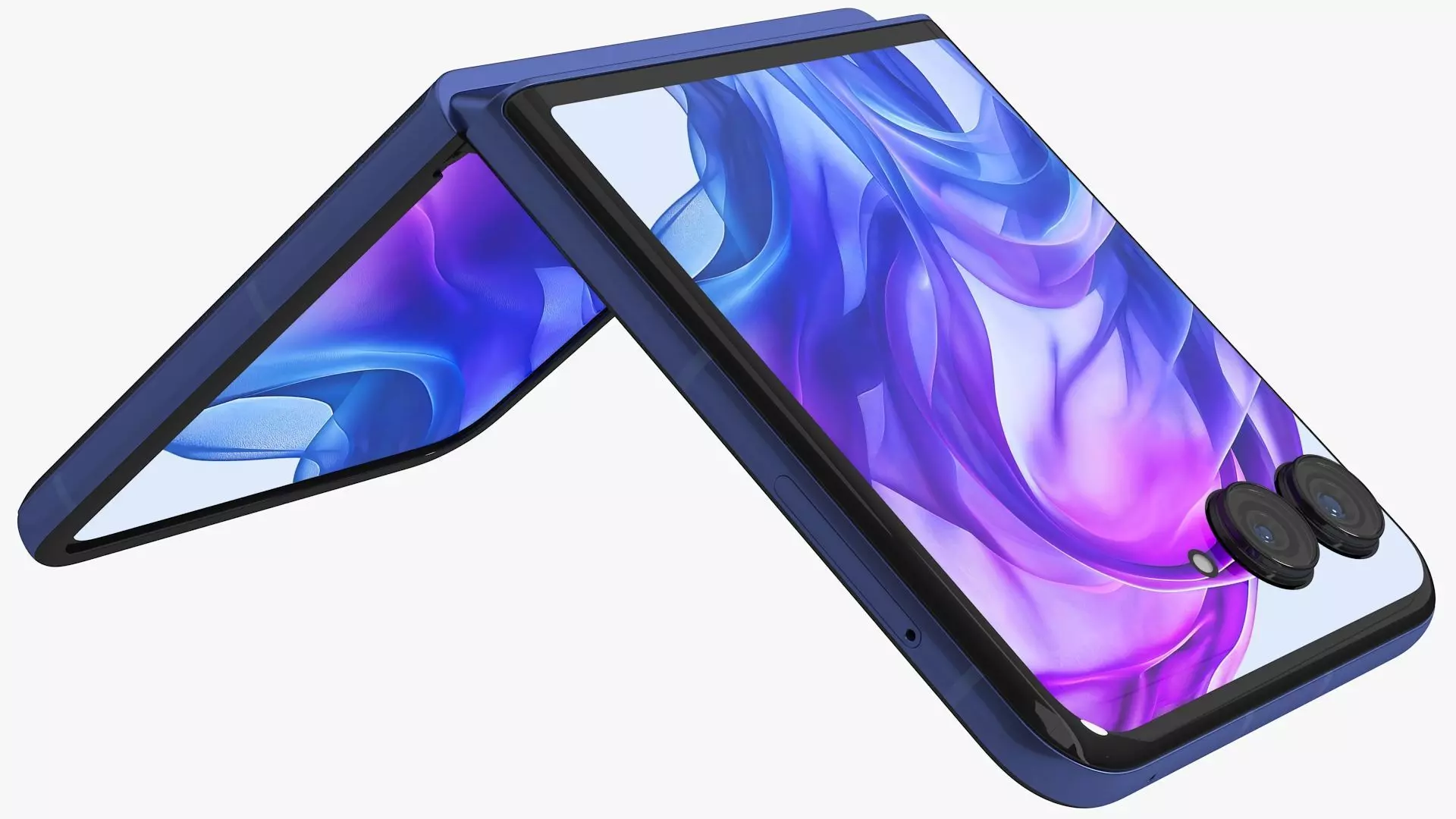 Motorola Razr 50 Ultra Blue Animated 3D model_16