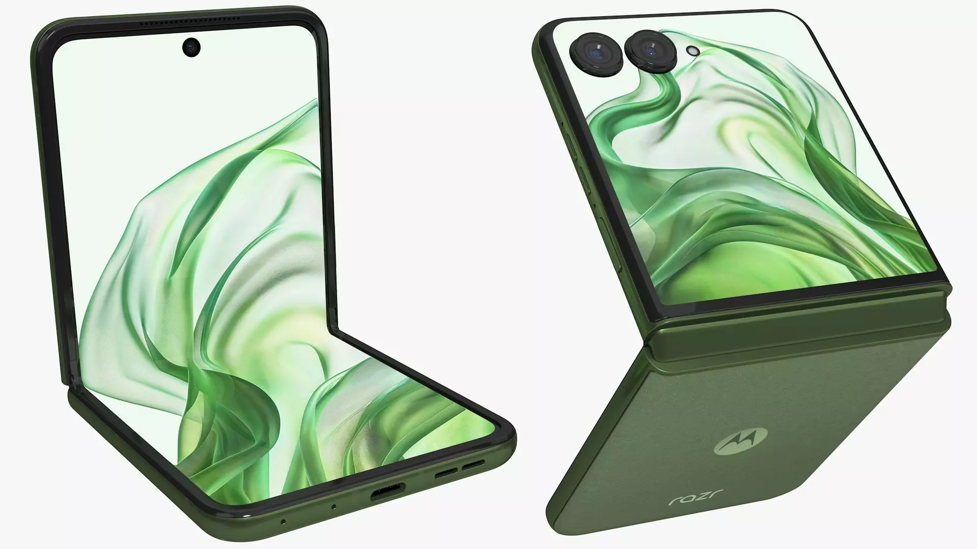 Motorola Razr 50 Ultra Green Animated 3D model