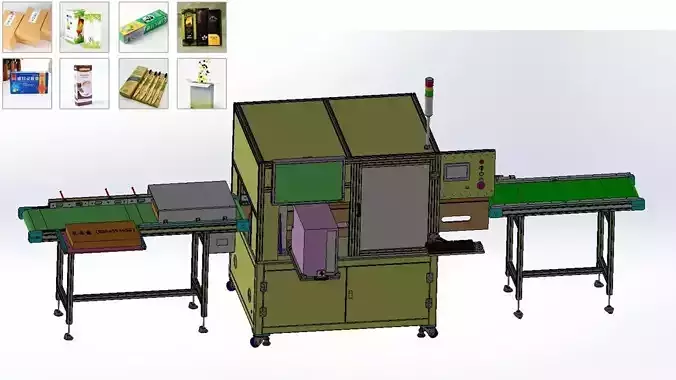 Automatic Box Packaging and Labeling Machine for Retail Cartons
