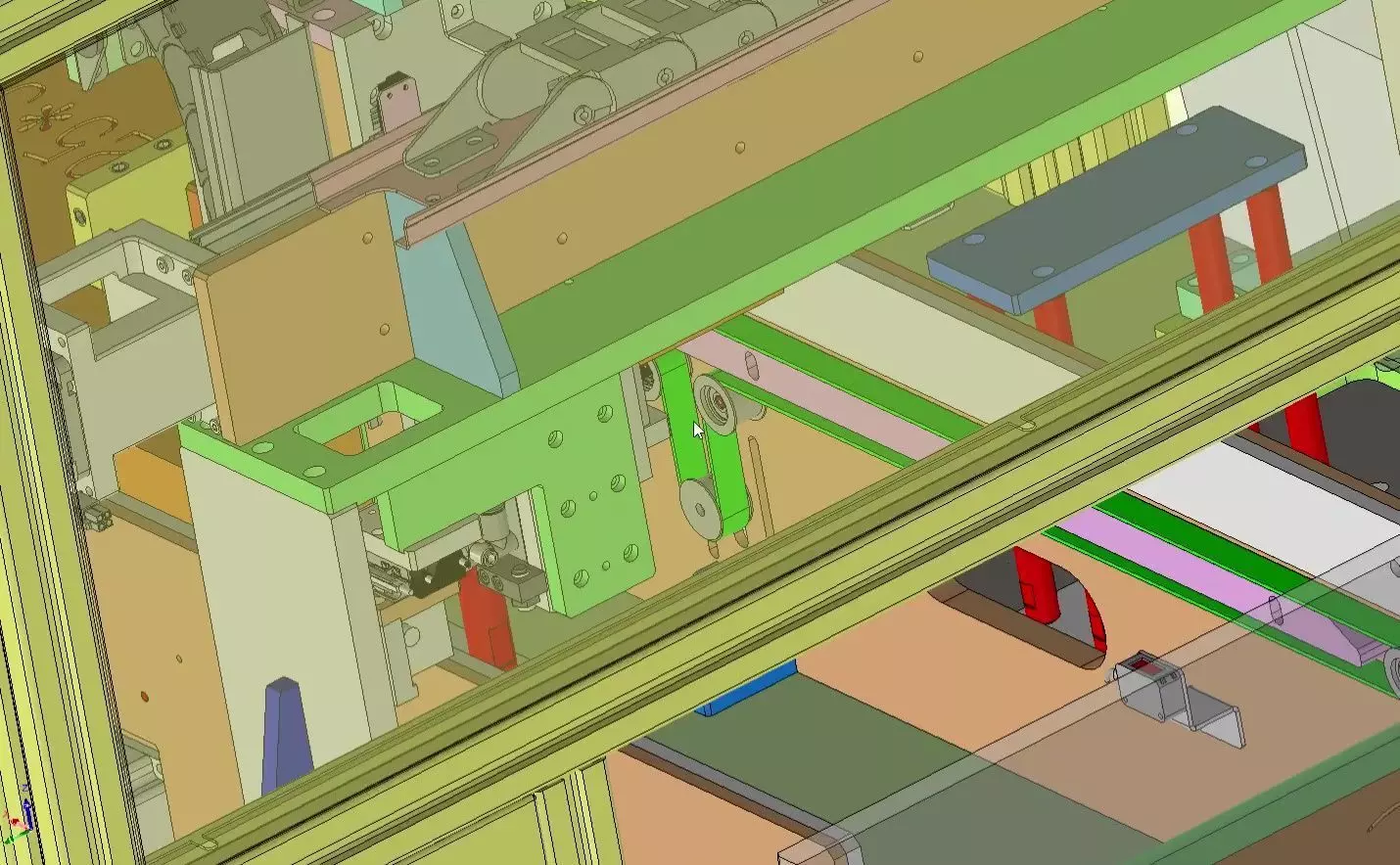 Automatic Box Packaging and Labeling Machine for Retail Cartons 3D model_16