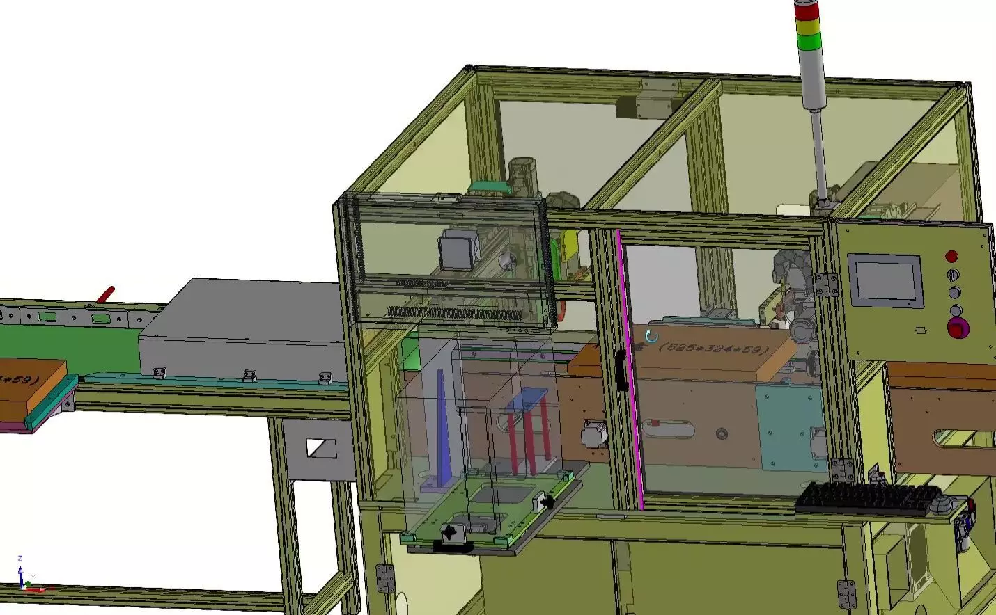 Automatic Box Packaging and Labeling Machine for Retail Cartons 3D model_3