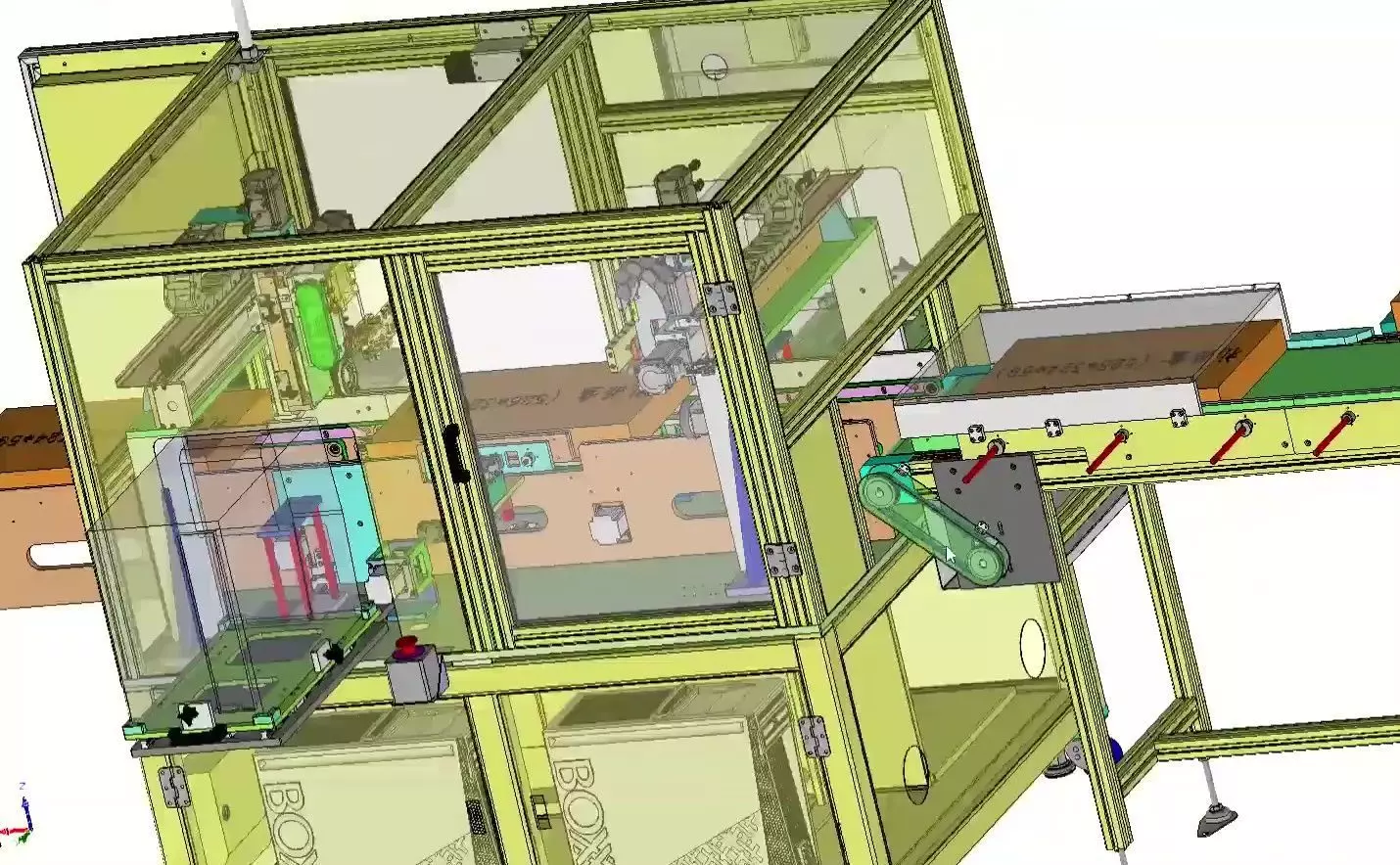 Automatic Box Packaging and Labeling Machine for Retail Cartons 3D model_22