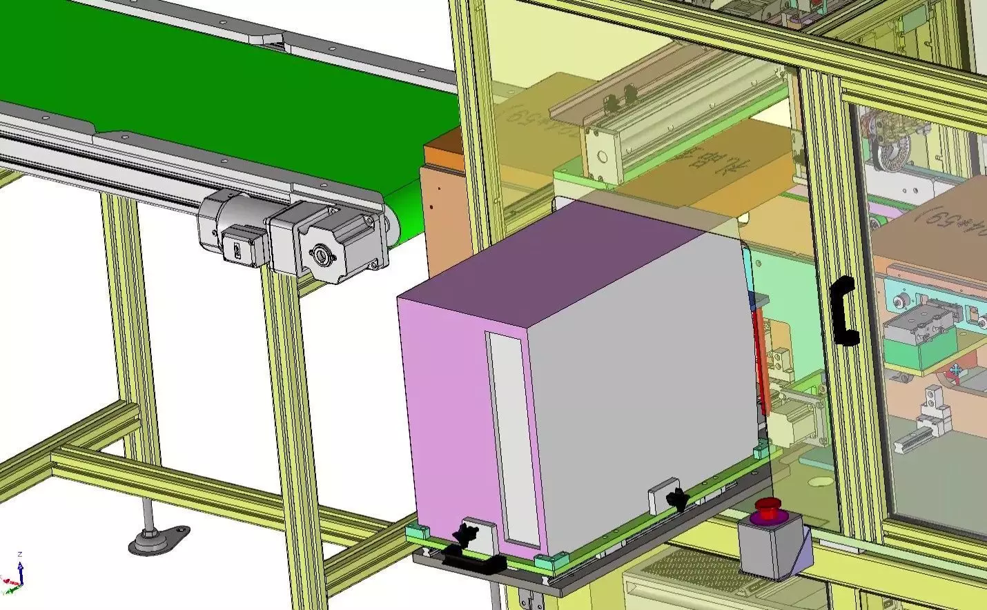 Automatic Box Packaging and Labeling Machine for Retail Cartons 3D model_17