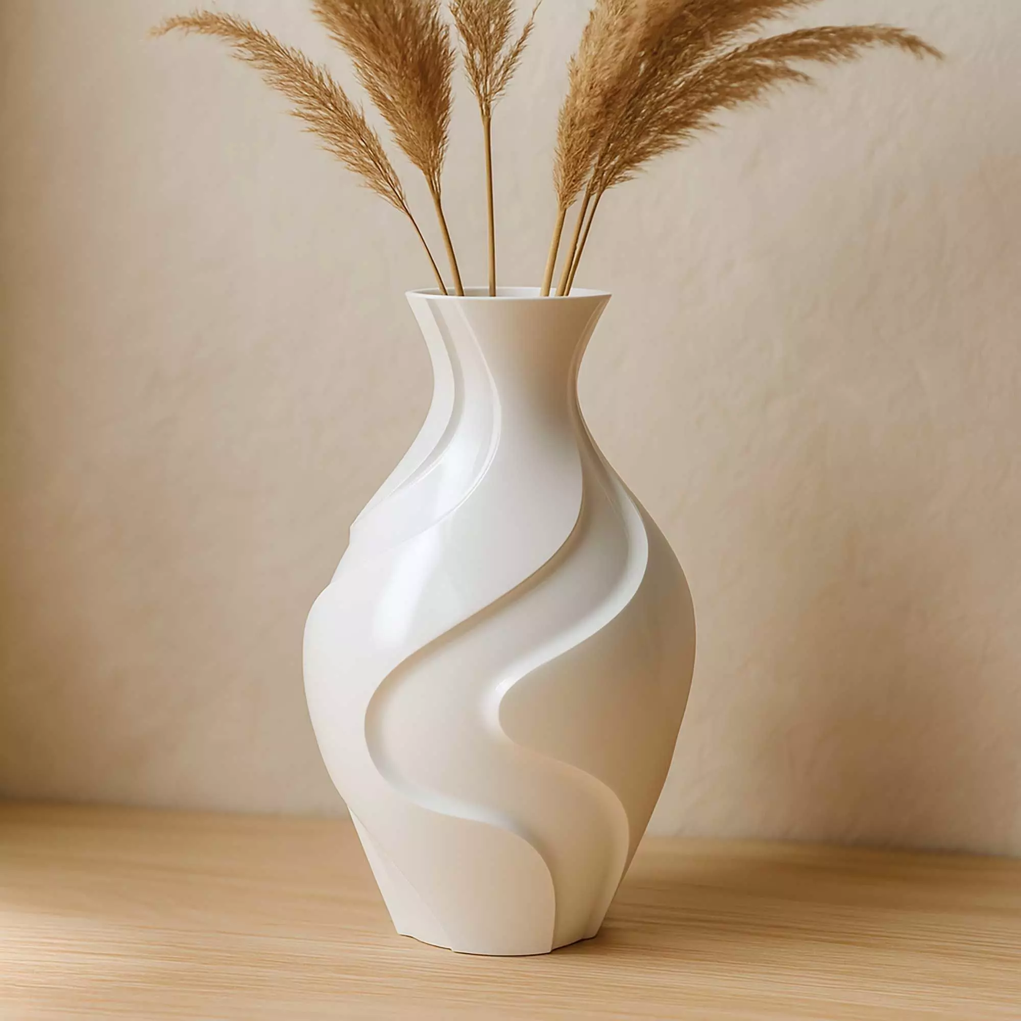 Modern Geometric Vase with Drainage No Supports 3D print model