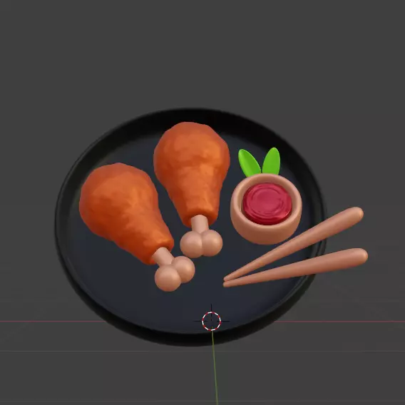 Food and Beverage 3d Icon Pack 3D model_11