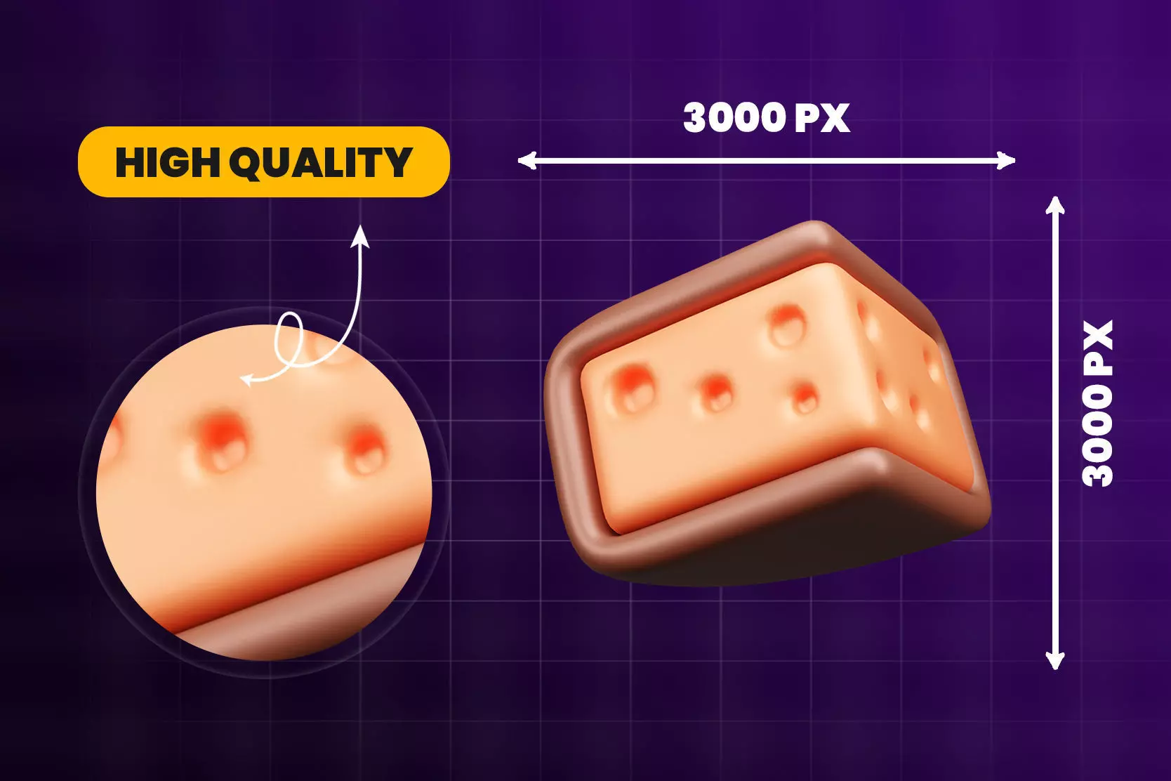 Food and Beverage 3d Icon Pack 3D model_5