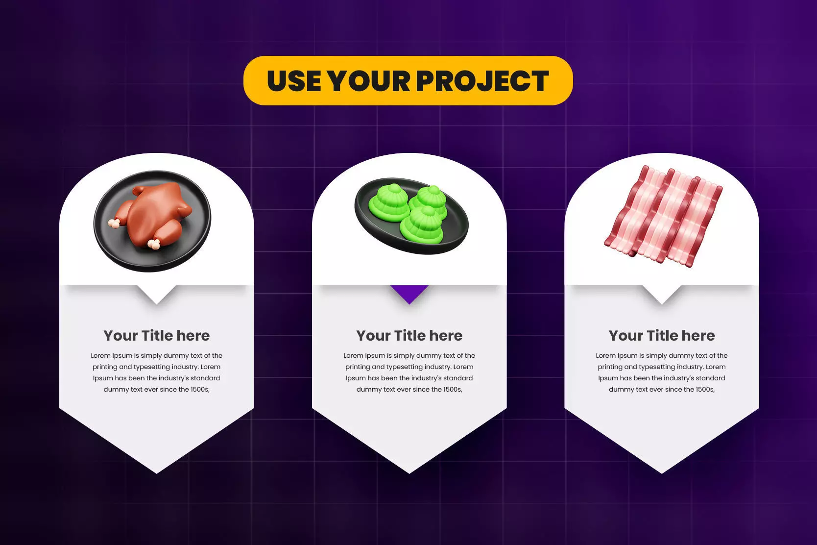 Food and Beverage 3d Icon Pack 3D model_4