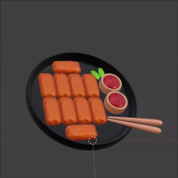 Food and Beverage 3d Icon Pack 3D model_14