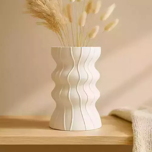 Modern Stylish Flower Vase 3D Print No Supports 3D print model