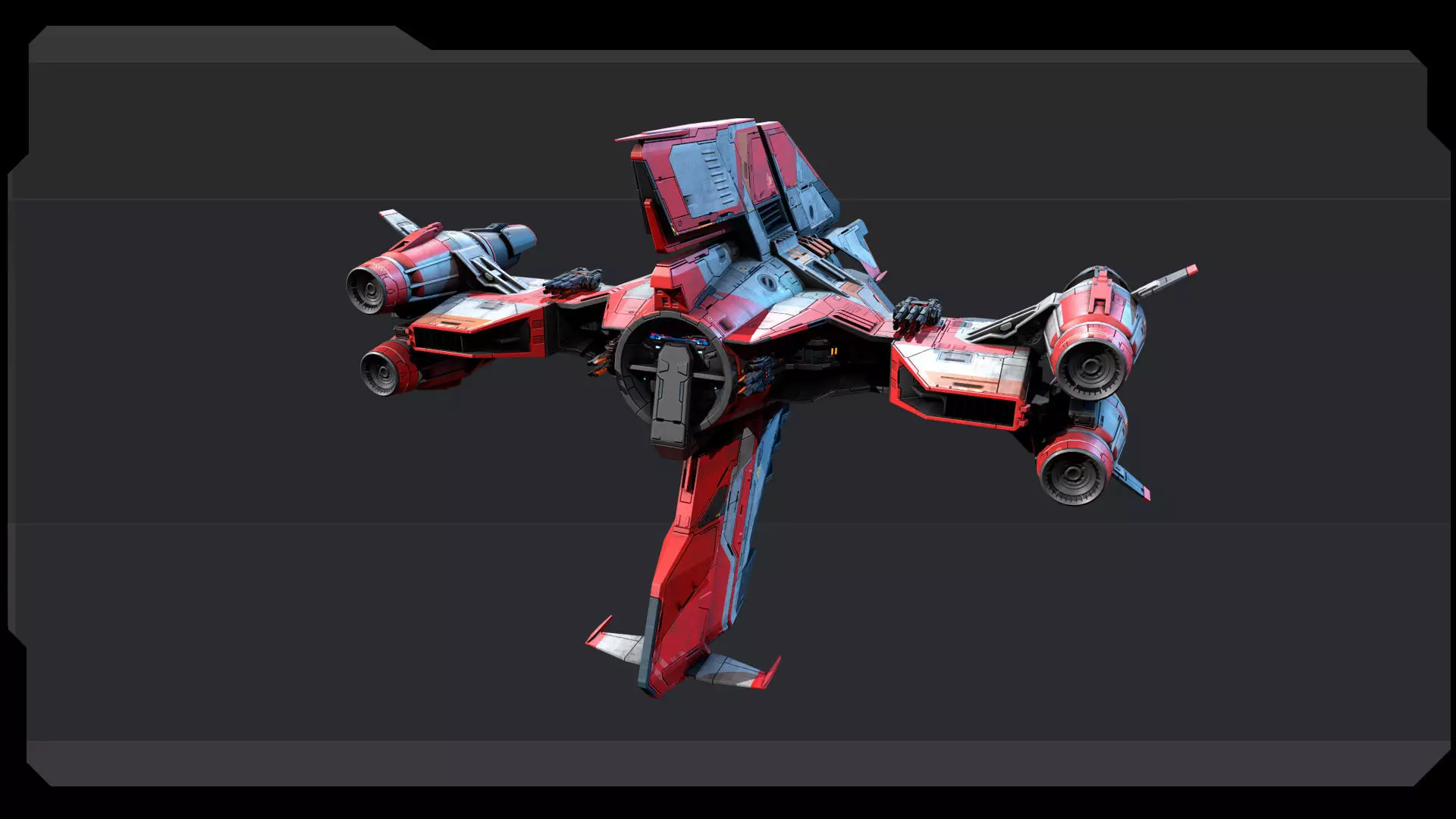 STARSHIPS - Pack06 Low-poly 3D model_7