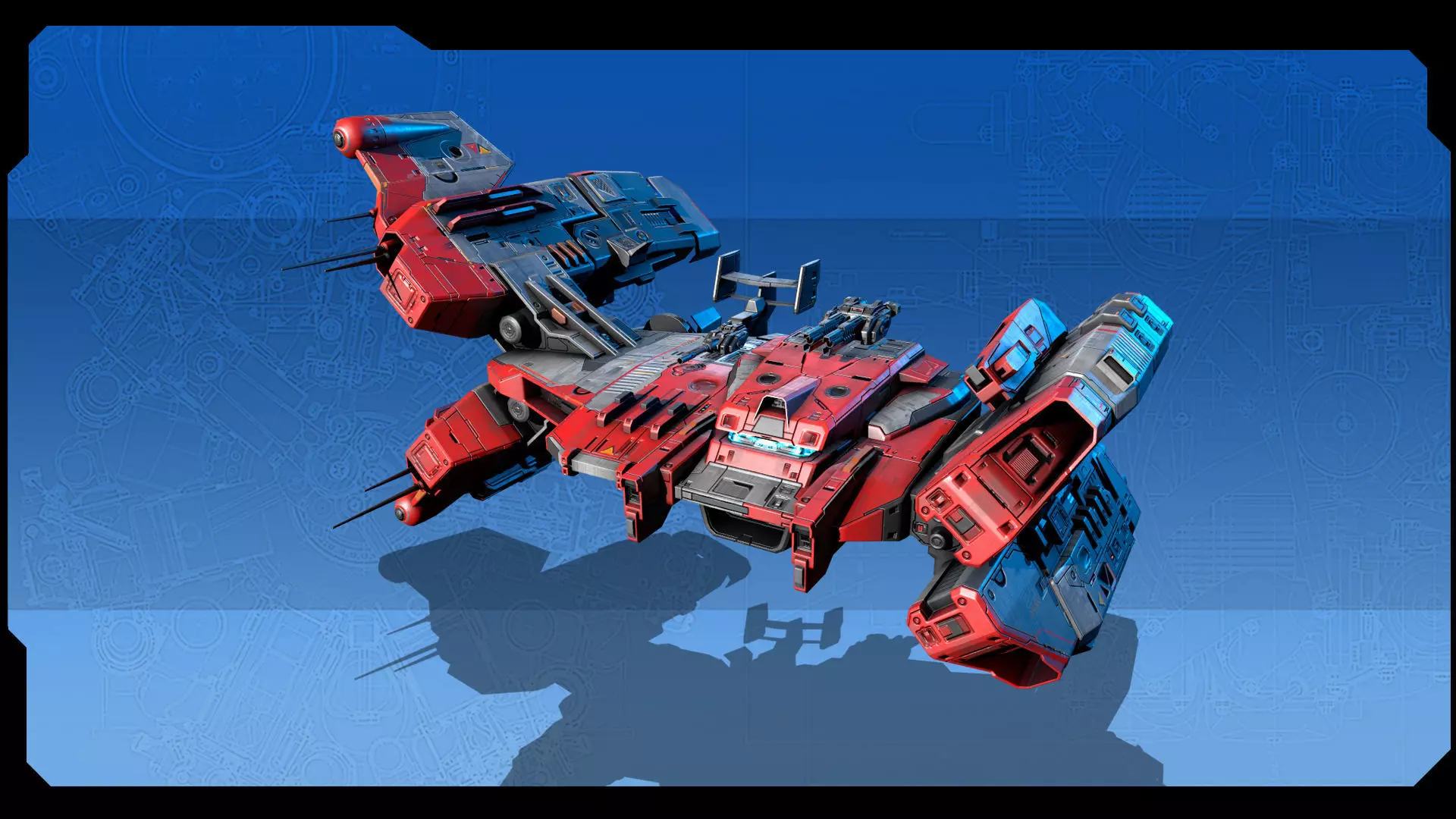 STARSHIPS - Pack06 Low-poly 3D model_17