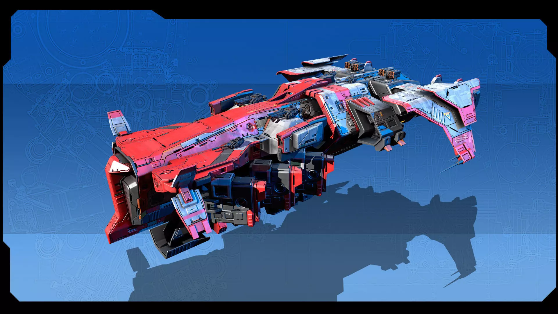 STARSHIPS - Pack06 Low-poly 3D model_21