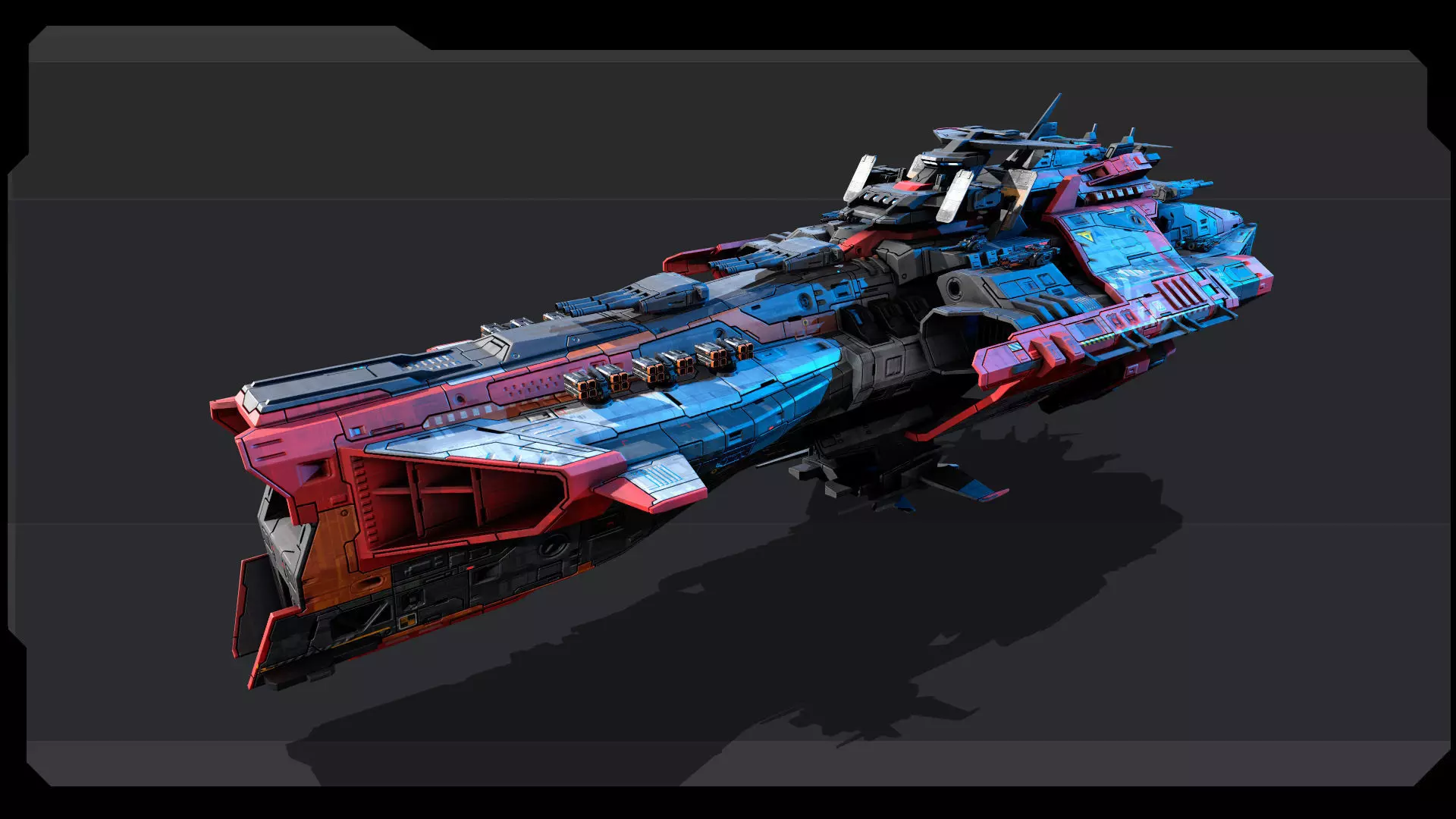 STARSHIPS - Pack06 Low-poly 3D model_13