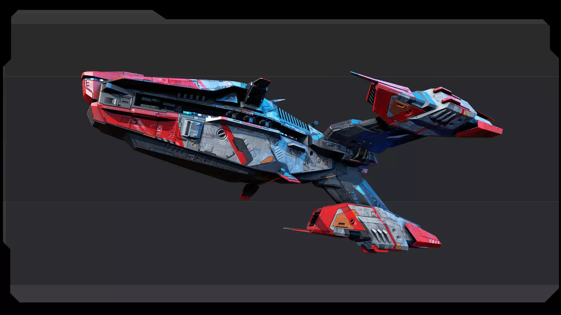 STARSHIPS - Pack06 Low-poly 3D model_3