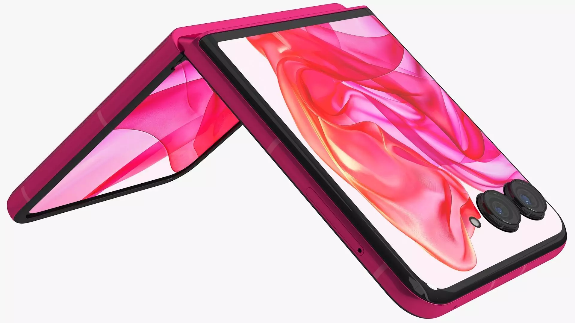 Motorola Razr 50 Ultra Pink Animated 3D model animated | CGTrader