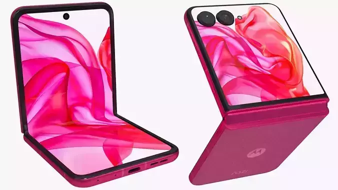 Motorola Razr 50 Ultra Pink Animated