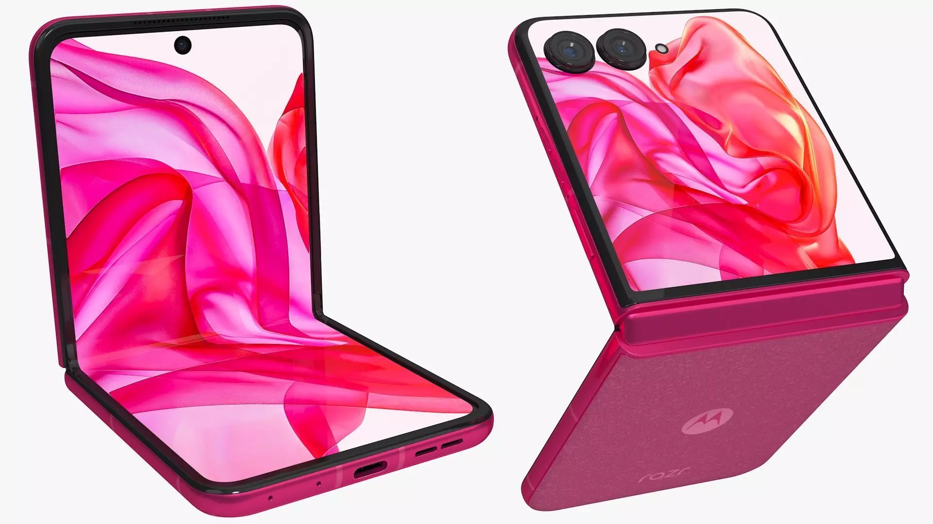 Motorola Razr 50 Ultra Pink Animated 3D model