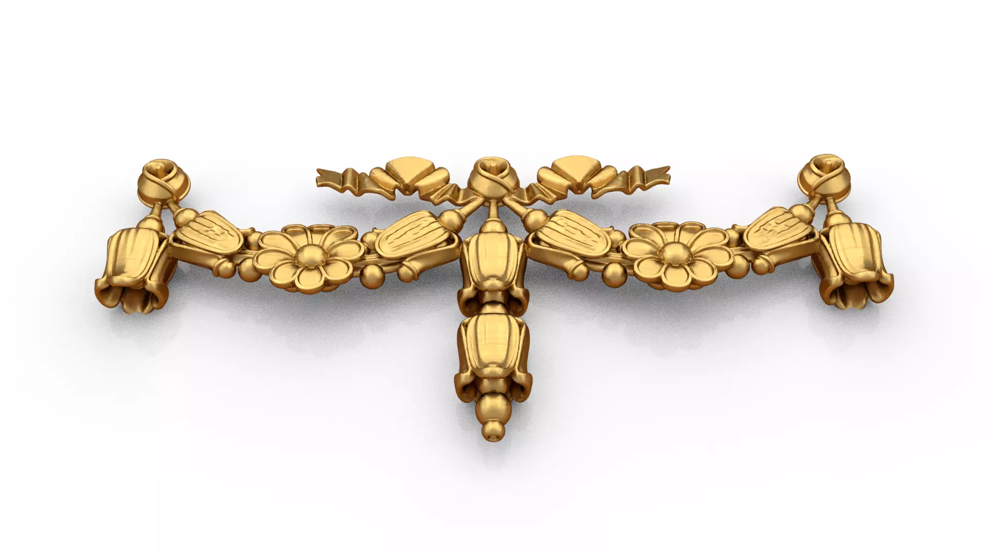 classic decorative swag onlay cnc 3d printing stl 08 3D print model_3