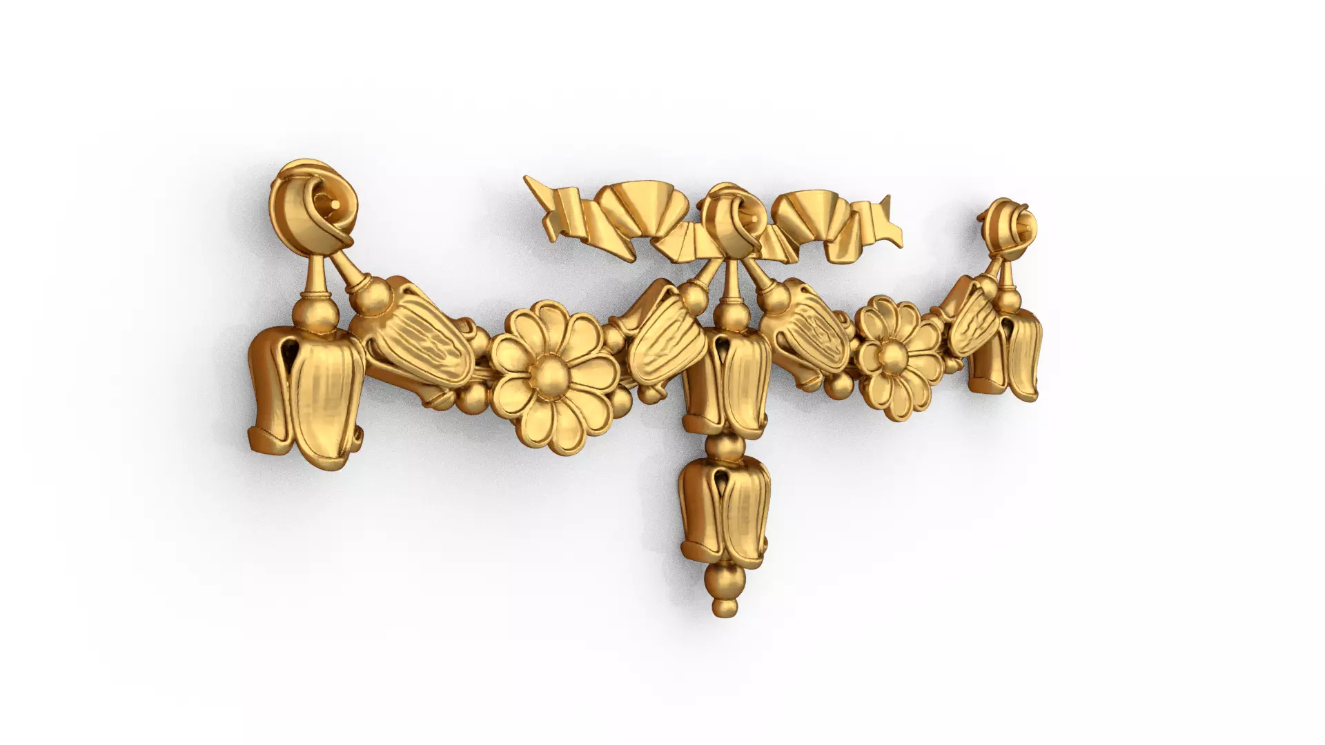 classic decorative swag onlay cnc 3d printing stl 08 3D print model_1