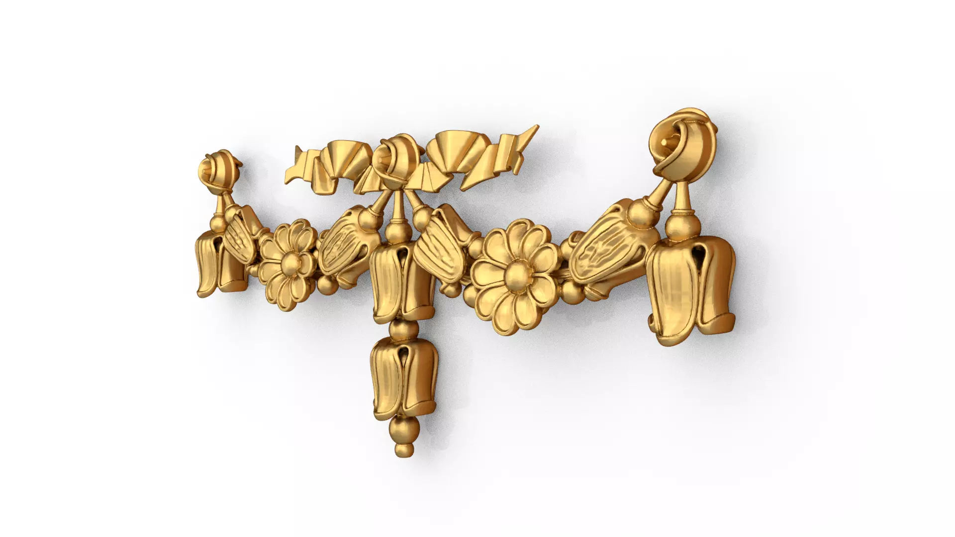 classic decorative swag onlay cnc 3d printing stl 08 3D print model_2