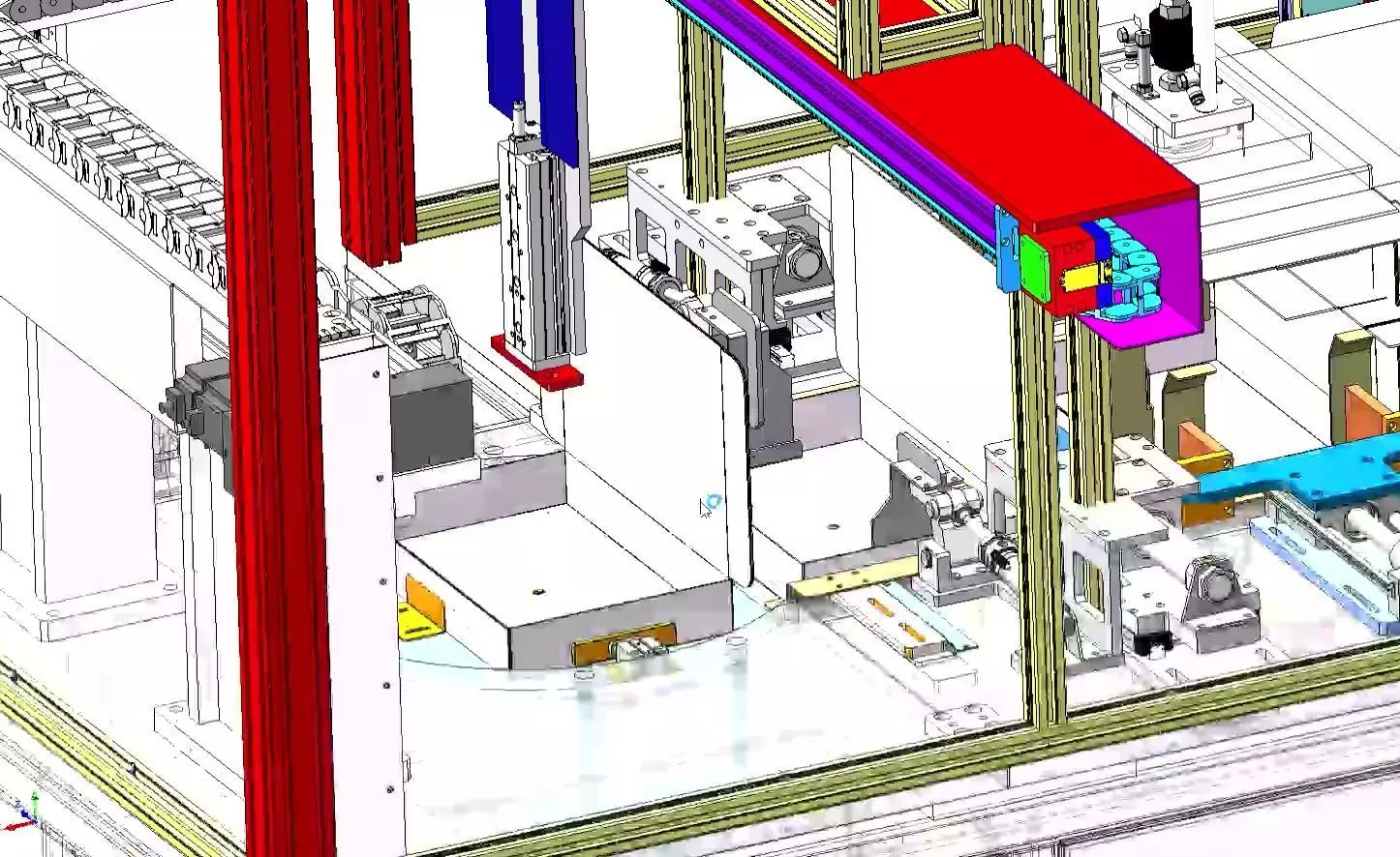 Automatic Carton Box Folding and Forming Machine 3D model_5