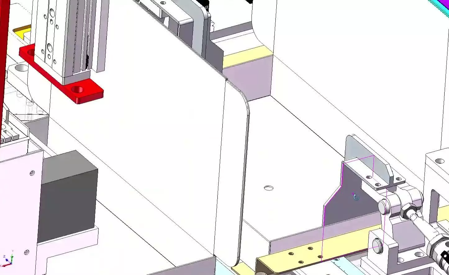 Automatic Carton Box Folding and Forming Machine 3D model_7