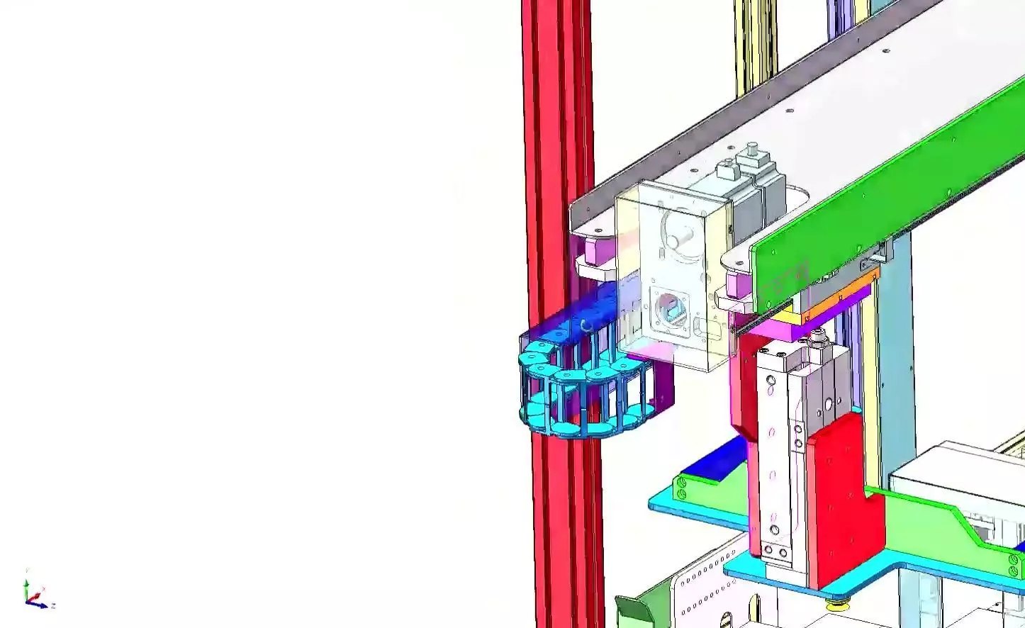Automatic Carton Box Folding and Forming Machine 3D model_21