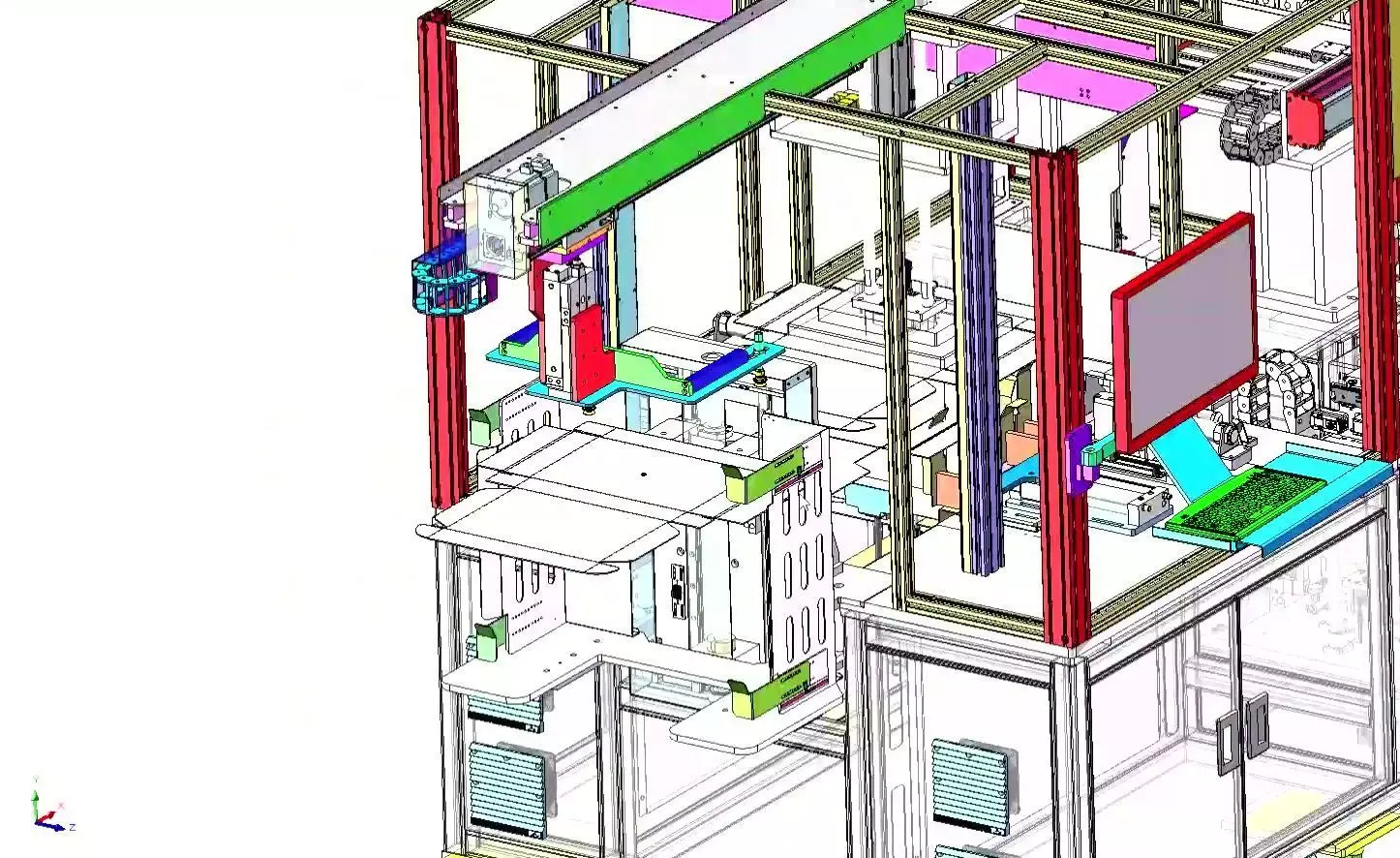 Automatic Carton Box Folding and Forming Machine 3D model_23