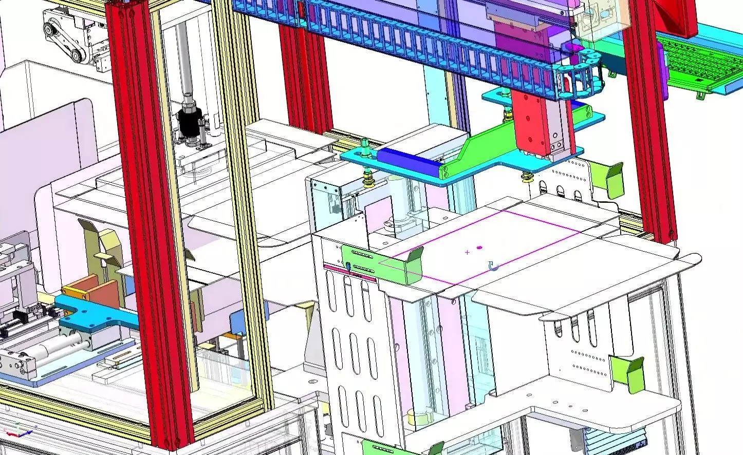 Automatic Carton Box Folding and Forming Machine 3D model_18