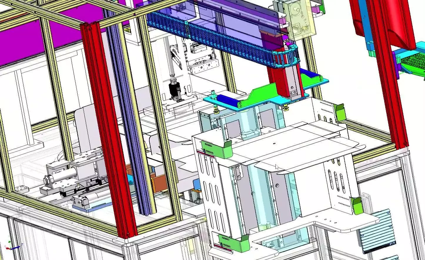 Automatic Carton Box Folding and Forming Machine 3D model_17