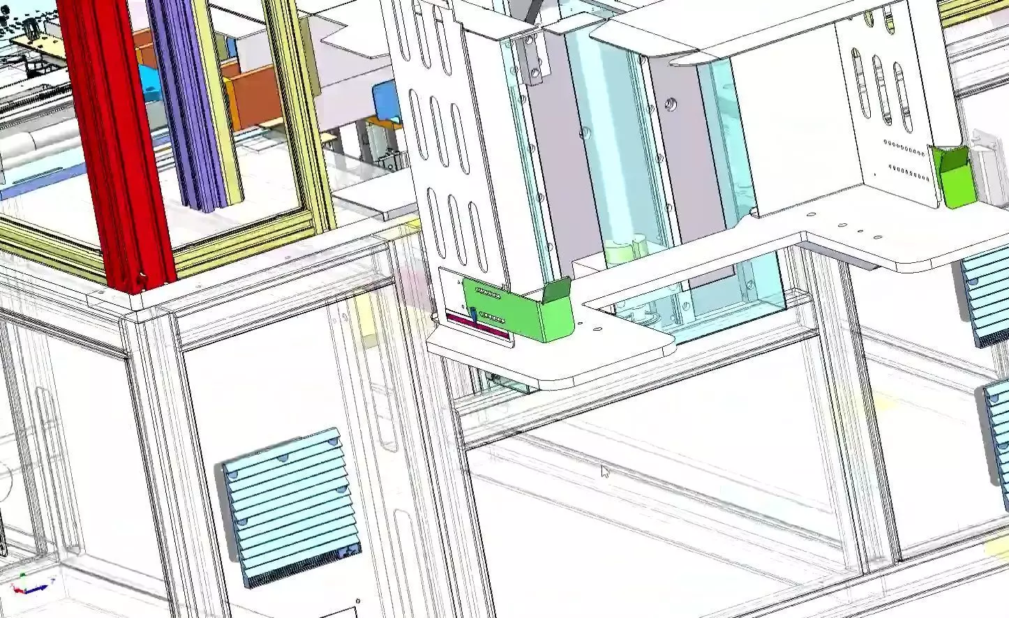 Automatic Carton Box Folding and Forming Machine 3D model_16