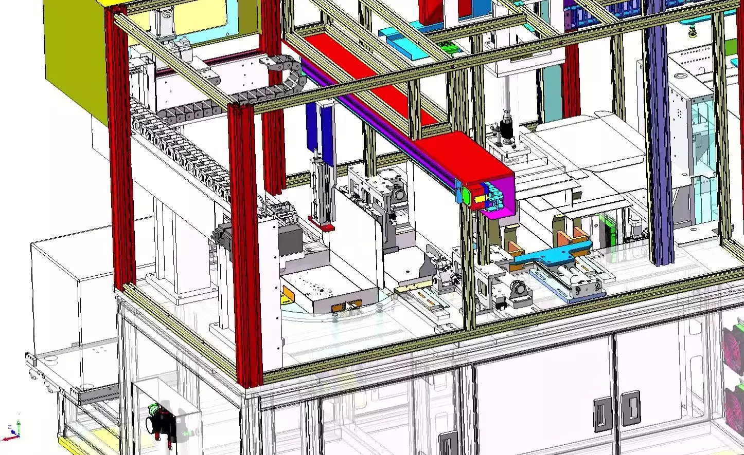 Automatic Carton Box Folding and Forming Machine 3D model_3