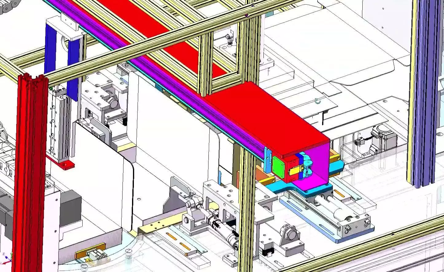 Automatic Carton Box Folding and Forming Machine 3D model_9